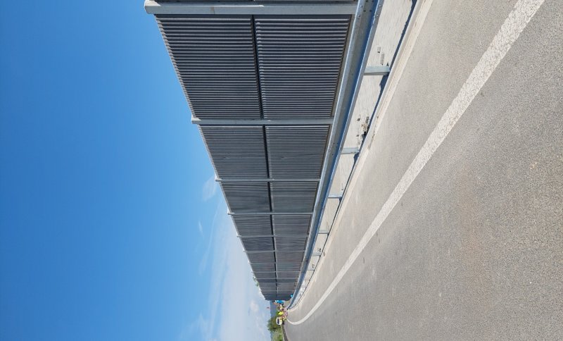 Betonová protihluková stěna I/16,Jičín-obchvat